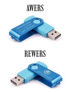 PREZENT Pendrive GRAWER 8 GB USB 2.0 + BOX na ZAKOŃCZENIE ROKU dla UCZNIA