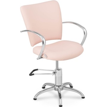 Krzesło Fotel Fryzjerski Kosmetyczny Chester Powder Pink RÓŻOWY