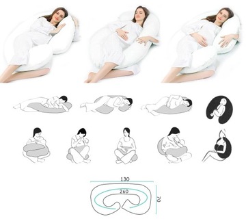 БОЛЬШАЯ ПОДУШКА ДЛЯ БЕРЕМЕННЫХ, ДЛЯ МАТЕРИАЛОВ C LARGE W19