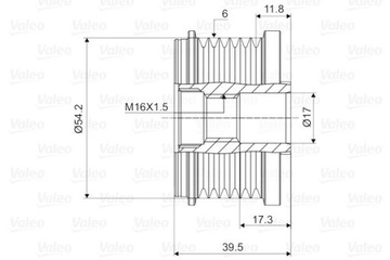 фото thumb №10, Valeo 588062 генератор - зчеплення jednokierunkowe