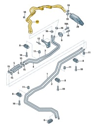 Купити Vw t5 t6 труба шланг шланги води оригінальний номер 7h0819886d, фото thumb