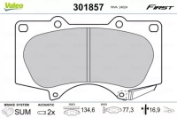 фото thumb №1, Тормозные колодки ham. toyota fj cruiser 07- d976 301857