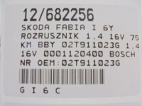 Fabia 1 стартер 02t911023g 1,4 16v 0001120400 Київ, фото thumb