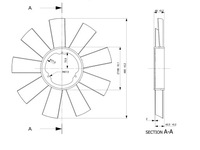фото thumb №1, Колесо вентилятора mb.sprinter 95-06 nrf 49812