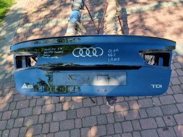 фото thumb №13, Audi a6 c7 sedan крышка крышка багажника зад цвет: lz9y чёрный оригинал!