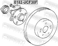 фото thumb №2, Ступиця перед 0182-ucf30f febest ступиця колеса