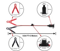 фото thumb №9, Роз'єм прикурювача з запобіжник з krokodylami 16 awg 3m. 15a 12v 24 v