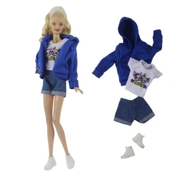 Официальная кожаная одежда NK в смешанном стиле 1/6 BJD для Барби