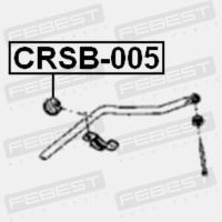 фото thumb №4, Резиновый элемент стабилизатора перед febest crsb-005