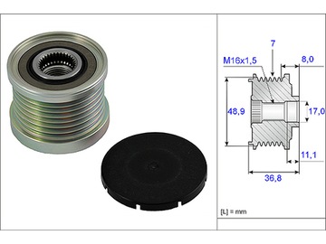 фото thumb №2, Зчеплення генератора ina 535 0081 10