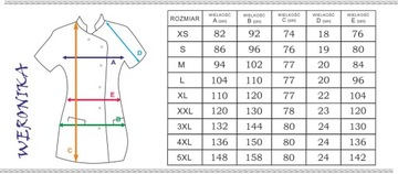 ELASTYCZNY FARTUCH KOSMETYCZNY MEDYCZNY r.4XL