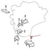 Lexus ls xf20 подушка коробки передач 1237150060 12371-50060oryginalna Недорого, фото thumb