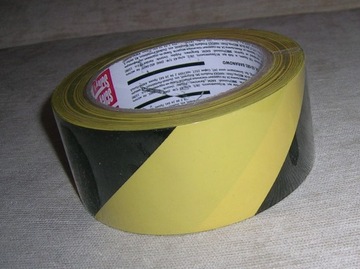 Taśma klejąca Ostrzegawcza 48mm x 33m żółta