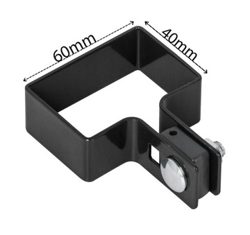 ЗАЖИМ ДЛЯ ПАНЕЛИ 60X40, ЧЕРНЫЙ НАЧАЛЬНЫЙ