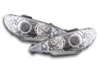 Купить Фары перед daylight led peugeot 206 98-05 хром, фото thumb