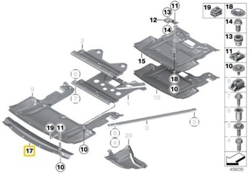 фото thumb №8, Защита камеры двигателя bmw f06 f12 f13 6 gran купе оригинальный 51758056414