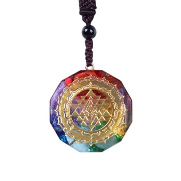 2x Naszyjnik z biżuterią Sri Yantra z wisiorkiem z