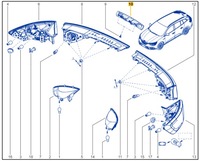 фото thumb №1, Renault оригінальний номер 265902759r третій світло стоп