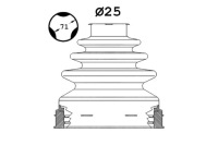 фото thumb №1, Sasic захист шарнір перед всередині volvo c30 c70 i c70 ii s40 ii