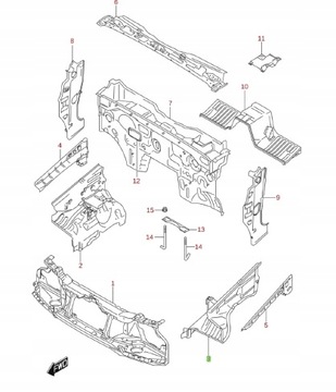 фото thumb №9, Suzuki jimny 2012-18 - фартук wew. крыльев левая