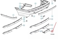 Bmw 3 e36 бампер задний m technic flap 51122233798 2233798 oem Киев, фото thumb