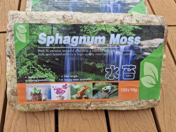 Sphagnum moss Mech Torfowiec ukorzeniacz 150 gram /12litrów do terrarium