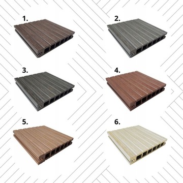 Композитная террасная доска BRUSHED D. BROWN