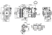 фото thumb №1, Nissens компрессор кондиционера renault grand scenic iii megane megane