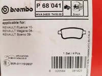 фото thumb №13, Brembo тормозные диски+ тормозные колодки p+t renault fluence 280mm