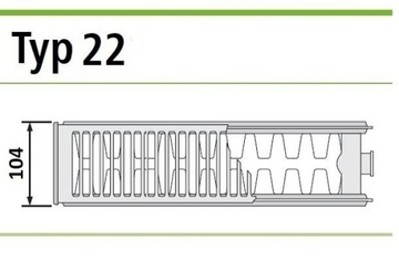 Радиатор INVENA CV22 500х900 тип CV 22 НИЗ