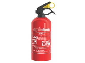 АВТОМОБИЛЬНЫЙ ОГНЕТУШИТЕЛЬ OGNIOCHRON GP-1Z BC 1 КГ 1кг + КАРМАННАЯ РУЧКА НА ВЕЛКРО