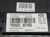 фото thumb №7, Панель приладів vw sharan 7n 2.0 tdi 7n0920870s