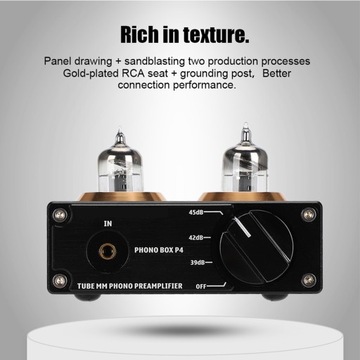 Рисунок позолоченной панели RCA PHONO BOX P4