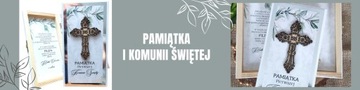 BIAŁA PAMIĄTKA Pierwszej Komunii Świętej pudełko