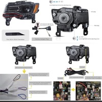 фото thumb №16, Фара лампа kpl vland full led neon тюнинг jeep grand cherokee wk2 lift