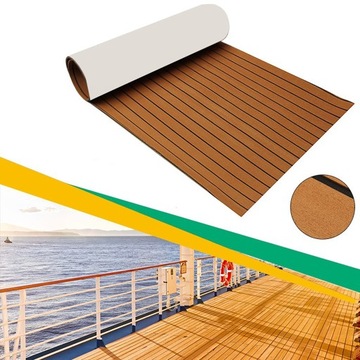 MATA POKŁADOWA EVA IMITUJĄCA TEAK DO JACHTU 240X60CM