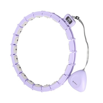 HULA HOP VIOLET Z MAGNESAMI I OBCIĄŻNIKIEM + LICZNIK HMS HHM14