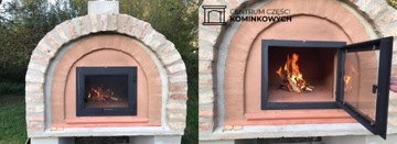 Дверца каминная ЗК3 60х50 со стеклом