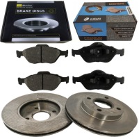 фото thumb №1, Гальмівні диски + гальмівні колодки перед mazda 2 dy ford ka puma fiesta v mk5 fusion 2002-