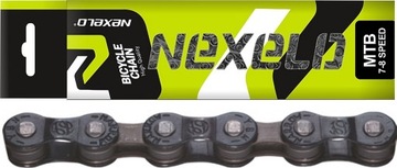 ВЕЛОСИПЕДНАЯ ЦЕПЬ 116 ЗВЕНИЙ MTB NEXELO 6 7 РЯДНАЯ ВЕЛОСИПЕДНАЯ КЕПКА НОВАЯ
