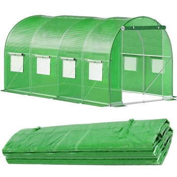 ЗАМЕНА ПЛЕНОЧНОГО ПОКРЫТИЯ ДЛЯ САДОВОГО ТУННЕЛЯ ТЕПЛИЦЫ 4x2,5x2m 10m² UV FOIL