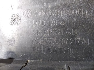 фото thumb №10, Vw touran ii 5ta бампер переднее перед 2015- 4pdc