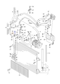 Уплотнительное кольцо трубка кондиционера vw audi seat skoda 8e0260749 оригинал с Разборки, фото thumb