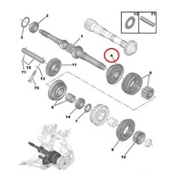 фото thumb №1, Колесо шестерня 3 передача opel combo crossland 9801654180 оригінал nowe