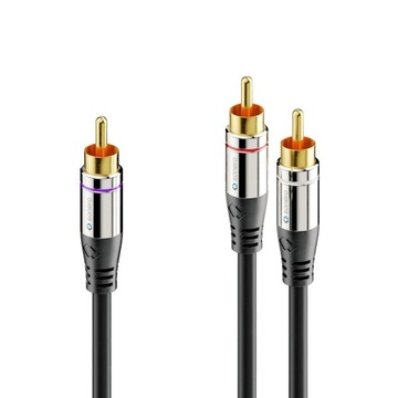 Кабель для сабвуферов Sonero SAC900-100 тип Y (RCA – 2xRCA) 10 м