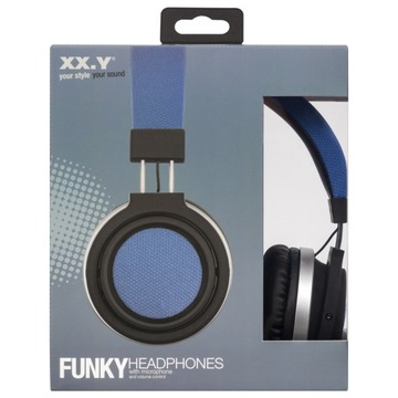Słuchawki XX.Y FUNKY M2 BLUE mikrofon vol control