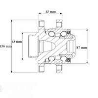 фото thumb №10, Ступица, подшипник колеса перед volvo s60 i, s80 i, v70 ii, xc70 набор