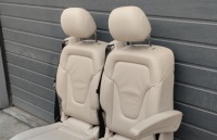 фото thumb №4, Заднє сидіння кремовий mercedes v-klasa w447 шкіра сидіння задня задній krem світлий