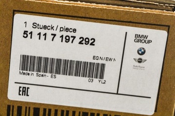 фото thumb №8, Bmw 7 f04 переднее бампер правый планка отделочная 51117197292 7197292