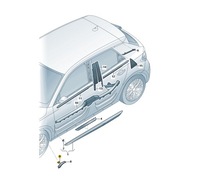 фото thumb №2, Супорт sprężysty накладки краю підкрилки оригінальний номер 8r0853585